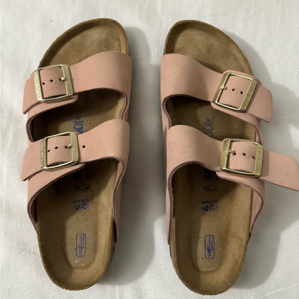Birkenstock Arizona Soft bed Sandals in Old Rose